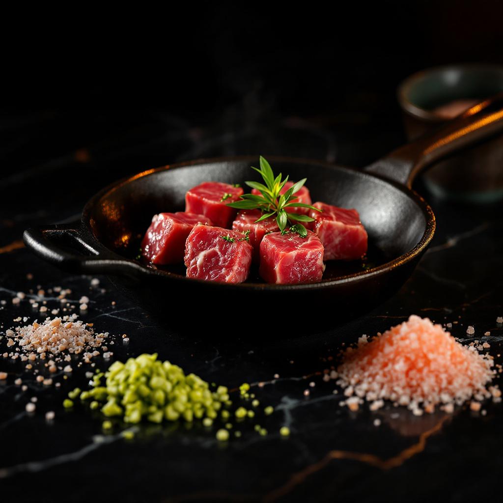 Iron-Pan Saikoro Steak